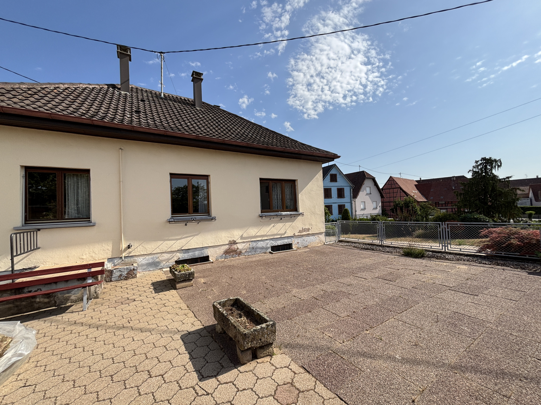 Maison de plain-pied avec fort potentiel   94 m2 sur 6,9 ares à Geudertheim